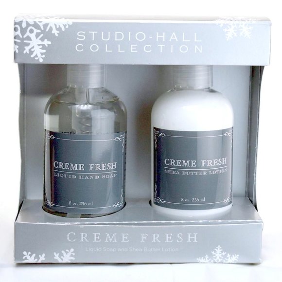 Studio Hall Other - Creme Fresh Hand Soap & Shea Butter Lotion Set - Gray/White